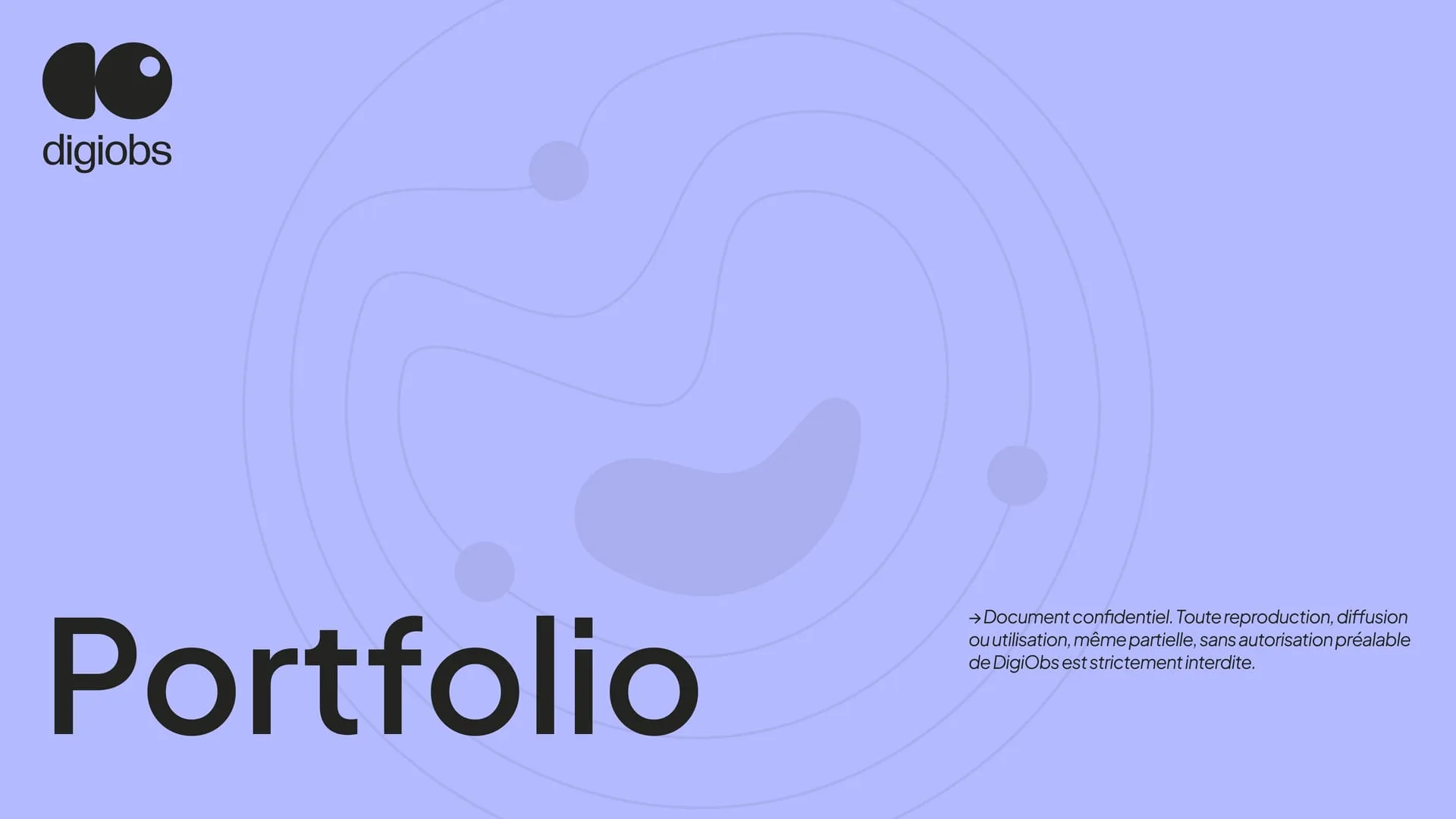 Portfolio DigiObs, page 1 : Portfolio