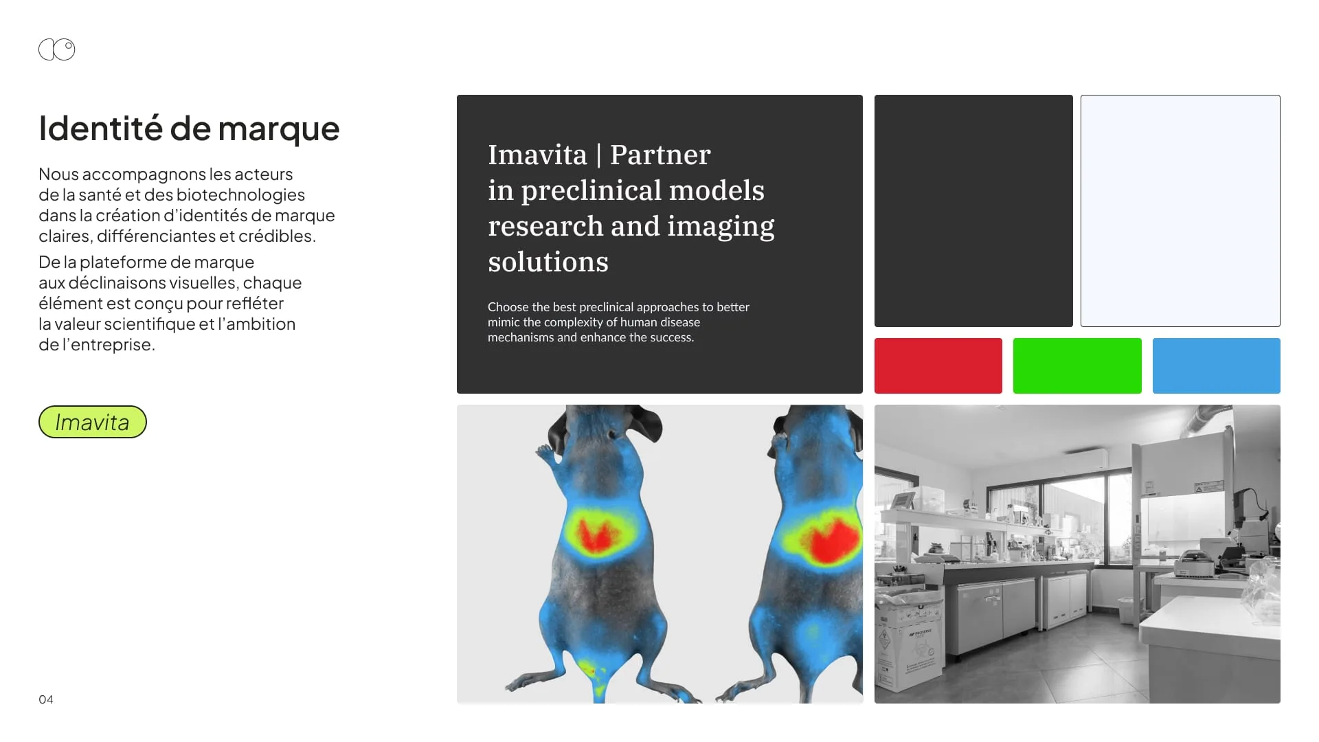 Portfolio DigiObs, page 4 : Identité de marque (Imavita)