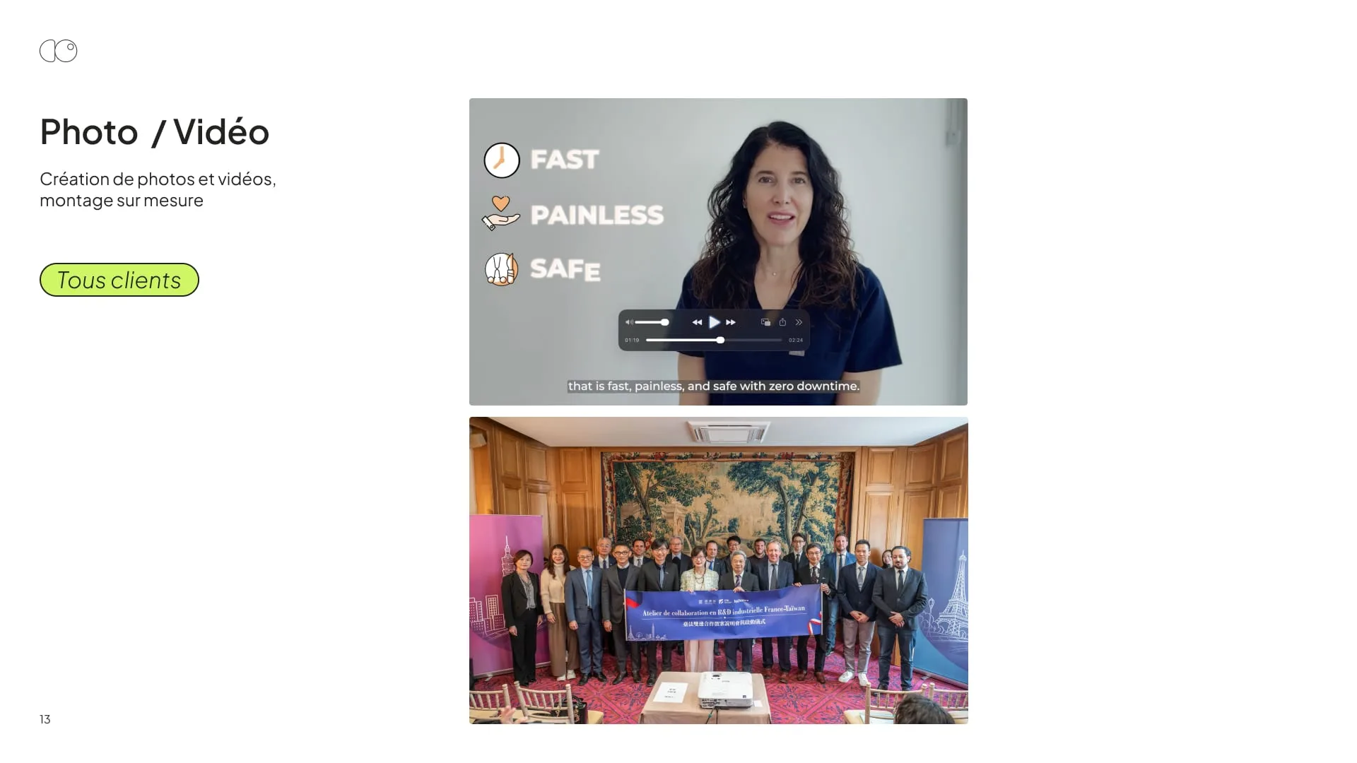 Portfolio DigiObs, page 13 : Photo / Vidéo (Tous les clients)