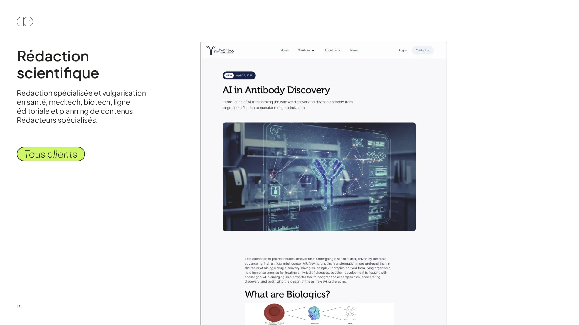 Portfolio DigiObs, page 15 : Rédaction scientifique (Tous les clients)